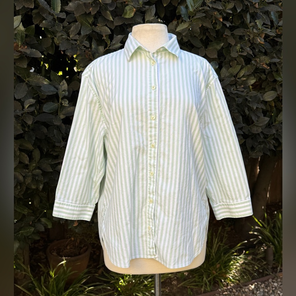 Hinson Wu "Halsey” striped button-down shirt - size XL